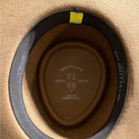 Yellow 108 John Fedora Camel Hat - Picture 4 of 7